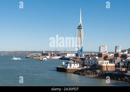 Spinnaker Tower, Portsmouth Harbour, Hampshire, England, Großbritannien Stockfoto