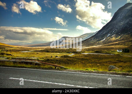 Glencoe. Lochaber in Highlands, Schottland, Großbritannien. Schottische Highlands. Stockfoto