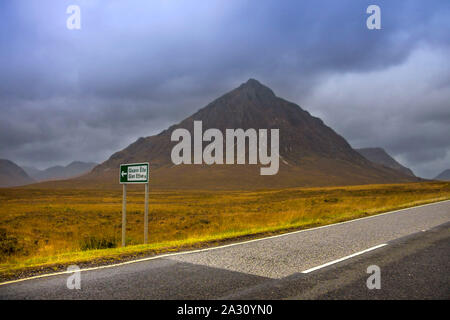 Glencoe. Lochaber in Highlands, Schottland, Großbritannien. Schottische Highlands. Stockfoto