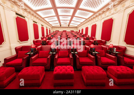 Das Kino im Scotsman Hotel, Manager Barry Makin Stockfoto