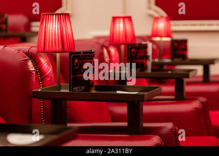 Das Kino im Scotsman Hotel, Manager Barry Makin Stockfoto