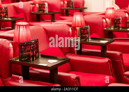 Das Kino im Scotsman Hotel, Manager Barry Makin Stockfoto