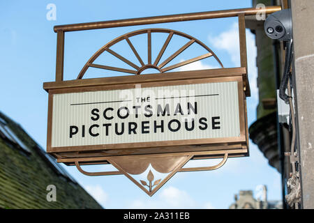 Das Kino im Scotsman Hotel, Manager Barry Makin Stockfoto