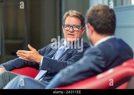 Fabio Capello, Edinburgh Sports Conference in der Signet Library am Parliament Square. Stockfoto