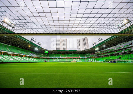 Groningen, Nederland. 04 Okt, 2019. GRONINGEN 04-10-2019, Fußball, niederländischen Eredivisie, Hitachi Kapitalmobilität Stadion, Saison 2019-2020, Innenansicht des Stadions Credit: Pro Schüsse/Alamy leben Nachrichten Stockfoto