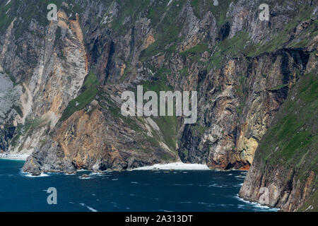 Erhöhten Blick auf Küste, Slieve League, County Donegal, Irland Stockfoto