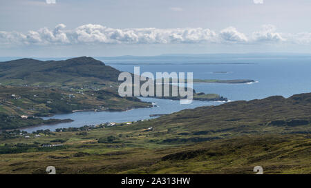 Erhöhten Blick auf Küste, Slieve League, County Donegal, Irland Stockfoto