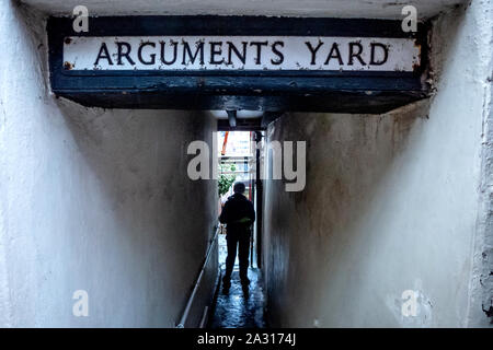 Argumente Yard in Whitby Stockfoto