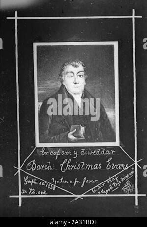 Er cof bin y diweddar Barch Weihnachten Evans.. Stockfoto