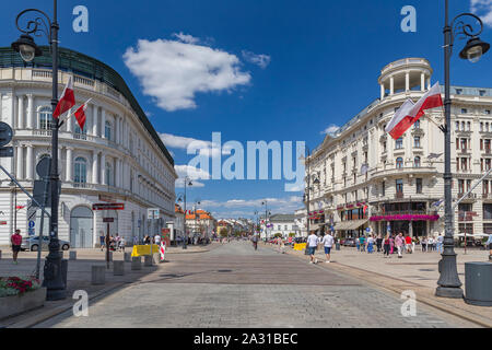 Warschau, Polen - 20. August 2019: alte Gassen in der Altstadt in Warschau Stockfoto