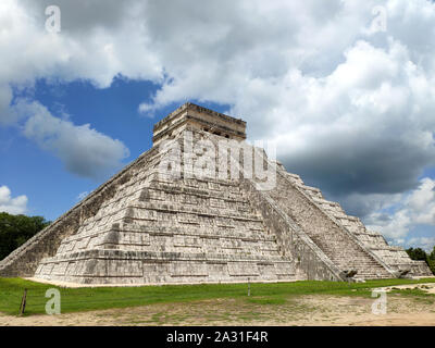 Maya Pyramide von Huhn Izta in Yucatan, Mexicoo Stockfoto