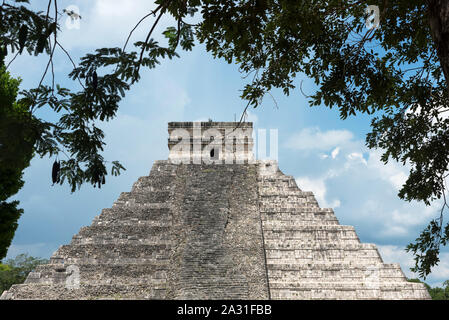 Maya Pyramide von Huhn Izta in Yucatan, Mexiko Stockfoto