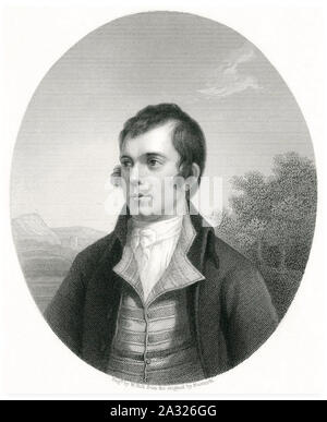 ROBERT BURNS (1759-1796) Schottische Dichter im Jahre 1787 Stockfoto