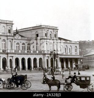 Estação Central da Antiga Estrada de Ferro Dom Pedro II. Stockfoto