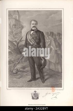 Estado Mayor General del Ejército Español - Agustín nogueras. Stockfoto