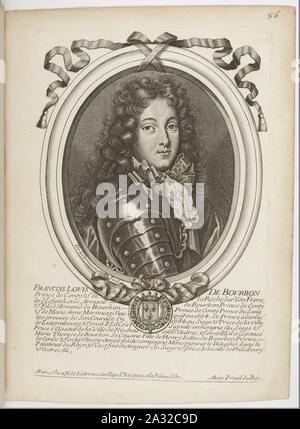 Estampes par Nicolas de Larmessin. f095. François Louis de Bourbon, prince de Conti. Stockfoto