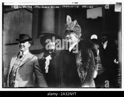 Eugene Walter, Frau Donald Brian und Charlotte Walker Stockfoto