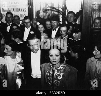 Douglas Fairbanks jr. Marlene Dietrich 1936. Stockfoto