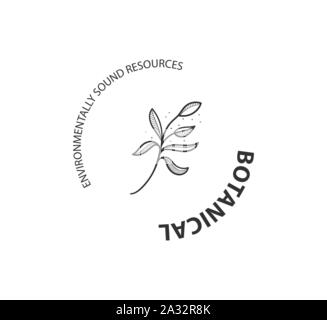 Botanical logo Maßbild Vektor im Set Stock Vektor