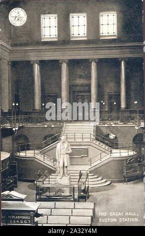 Euston Station (Große Halle). Stockfoto