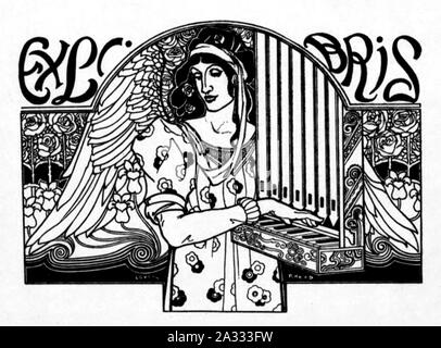 Ex Libris Orgel. Stockfoto