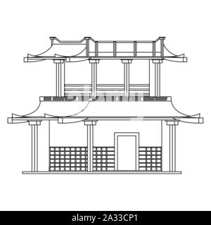 Japan Sehenswürdigkeiten design Stock Vektor