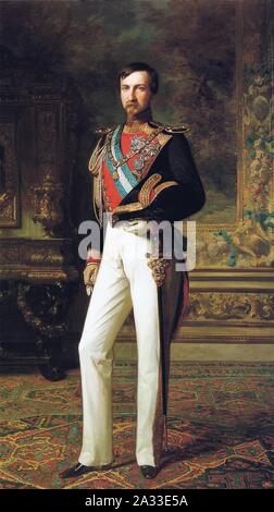 F. de Madrazo - 1851, Antonio de Orleans, Duque de Montpensier (Palacio Real de Madrid, 220 x 128 cm). Stockfoto