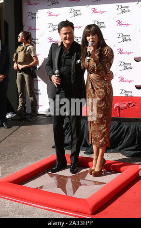 Las Vegas, USA. 04 Okt, 2019. Donny Osmond, Marie Osmond. Donny und Marie Osmond geehrt, von Las Vegas zu Fuß von Sternen im Flamingo Las Vegas. Credit: MediaPunch Inc/Alamy leben Nachrichten Stockfoto