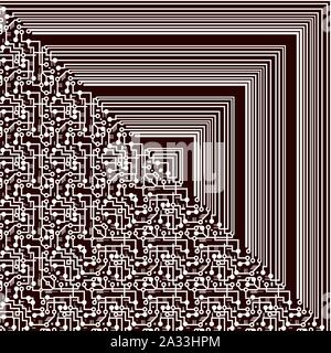 Quantum circuits, konzeptionelle Darstellung Stockfoto