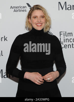 New York, NY, USA. 4. Okt, 2019. Greta Gerwig besucht die NYFF 57 New York Premiere von "Ehe Geschichte" am 4. Oktober 2019 in der Alice Tully Hall in New York City. Quelle: John Palmer/Medien Punch/Alamy leben Nachrichten Stockfoto