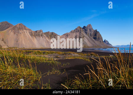 Island - stokksnes in der Nähe der Viking Cafe, Island Stockfoto