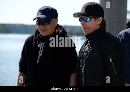 Erscheinungsdatum: Oktober 11, 2019 Title: Gemini Mann Studio: Paramount Pictures Regie: Ang Lee Handlung: ein Over-the-Hill hitman gegen eine jüngere Klon von sich. In den Hauptrollen: Regisseur Ang Lee und Produzent Jerry Bruckheimer. (Bild: © Paramount Pictures/Entertainment Bilder) Stockfoto