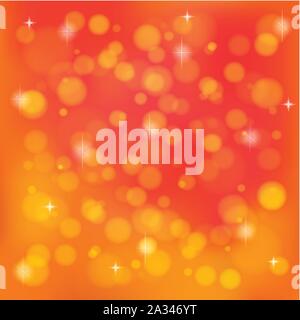 Orange abstrakt verschwommenen Hintergrund. Vector Illustration Stock Vektor