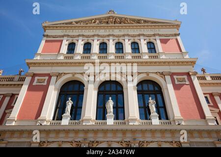 Konzertsaal Wiener Musikverein, Wien, Österreich Stockfoto