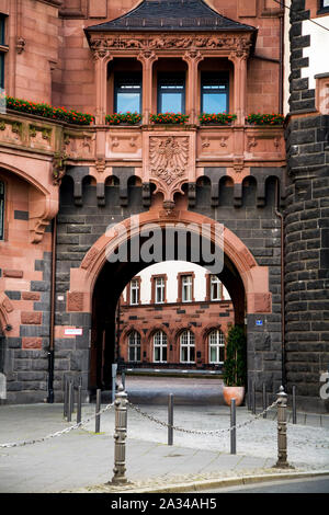 Historische Gebäude in der Römerberg Stadtteil von Frankfurt am Main Deutschland Stockfoto