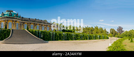 Blick auf Berlin und Schloss Sanssouci und andere deutsche Städte Stockfoto