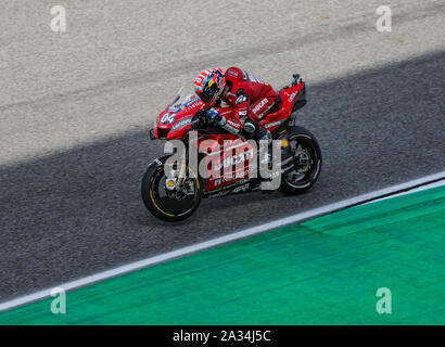 Buriram, Thailand. 5. Okt, 2019. Andrea Dovizioso von Ducati Team während der Vorrunde der MotoGP in Buriram, Thailand, Oktober 5, 2019. Credit: Zhang Keren/Xinhua/Alamy leben Nachrichten Stockfoto