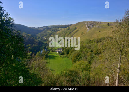 Ansicht Nordwesten entlang Monsal Dale Miller vom Kopf Stockfoto