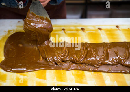 Die fudge/shop/handgemachte Fudge am Fudge Patch laden in Greenwich Market. Großbritannien (105) Stockfoto