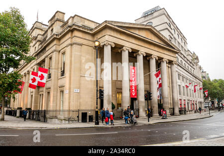 Kanada Haus Gebäude auf dem Trafalgar Square in London, Vereinigtes Königreich Stockfoto