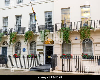 Mosambik hohe Kommission am Fitzroy Square, Central London, Vereinigtes Königreich Stockfoto