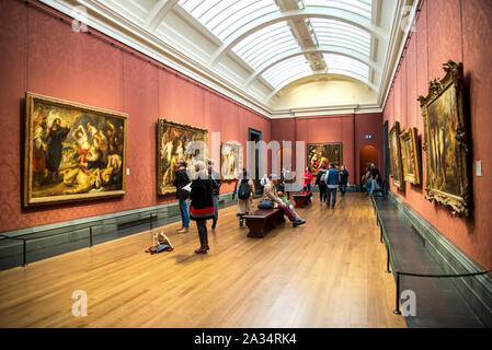 Eines der Zimmer in der National Portrait Gallery, London, Vereinigtes Königreich Stockfoto