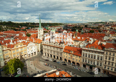 Herbstnachmittag in Mala Strana, Prag. Stockfoto