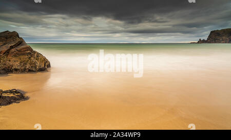 Ein Strand auf der Insel Lewis auf den Äußeren Hebriden von Schottland, Großbritannien Stockfoto