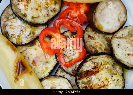 Gegrilltes Gemüse, Karlsbad, Tschechische Republik, Europa Stockfoto