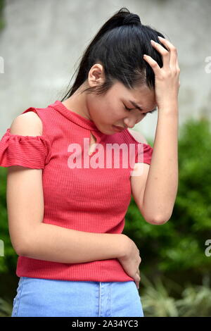 Eine ausgefallene Schöne vielfältige Person Stockfoto