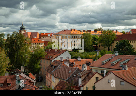 Herbst Nachmittag am Hradschin Viertel von Prag, Tschechien. Stockfoto