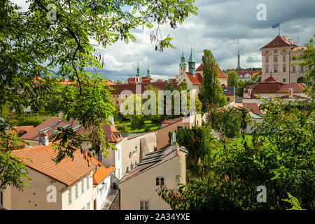 Herbst Nachmittag am Hradschin, Prag. Stockfoto