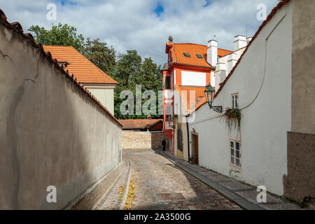 Herbst Nachmittag am Hradschin in Prag, Tschechien. Stockfoto