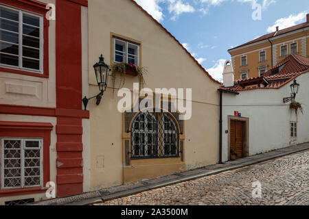 Herbstnachmittag in Hradcany Bezirk von Prag, Tschechien. Stockfoto